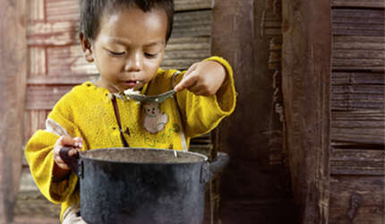 Kind in Luan Laos