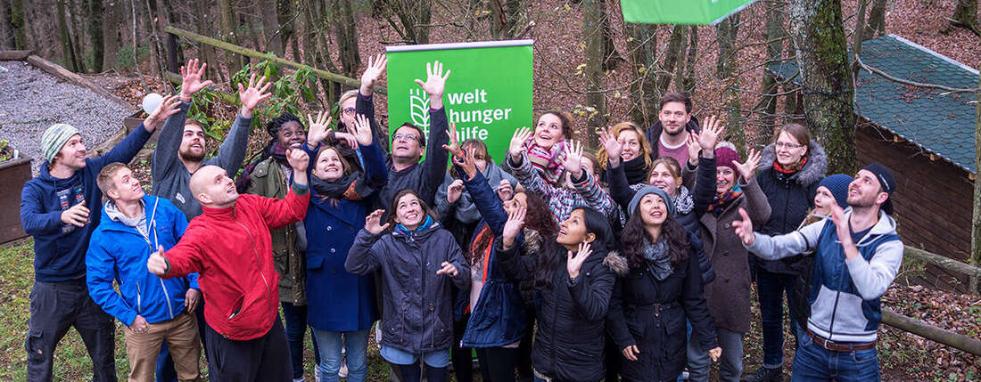 Eine Unterstützergruppe der Welthungerhilfe.
