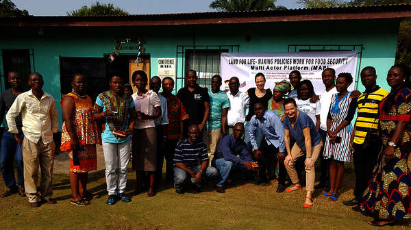 Workshop des "Land for Life" Projekts 2018 in Sierra Leone