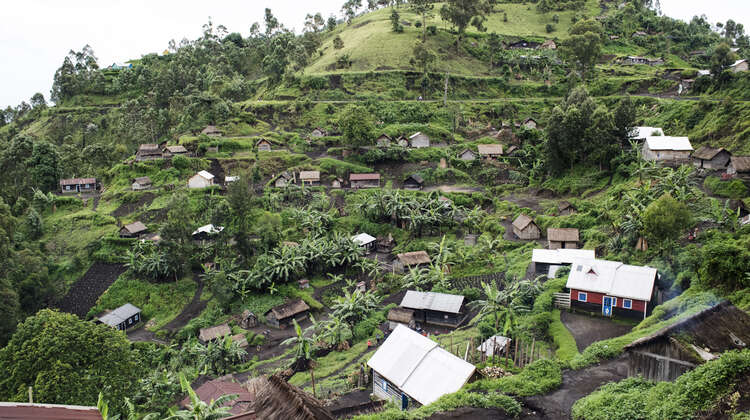 Village in North Kivu, DR Congo Village in North Kivu, DR Congo