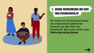 Infografik zu Bewerbung bei der Welthungerhilfe