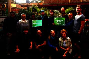 Gemeinsamer Projektbesuch in Nepal Original Bootcamp und Mitarbeitende der Welthungerhilfe