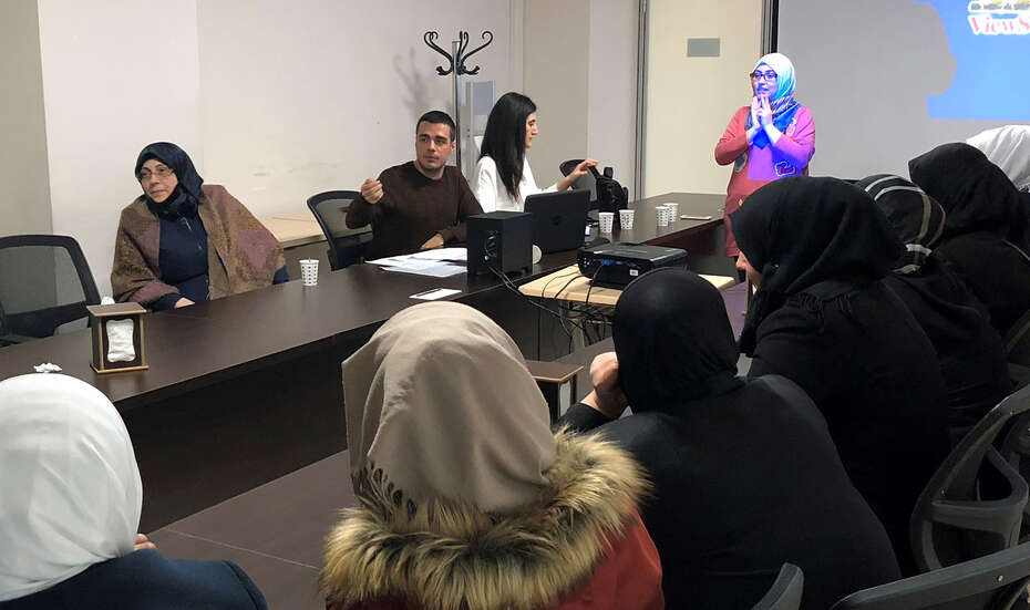 Treffen des Frauen-Flüchtlingsrates.